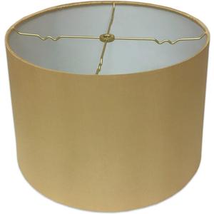 Royal Designs, Inc. HB-610-14AGL Shallow Drum Hardback Lamp Shade, 13 x 14 x 9, Antique Gold