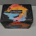 GOTIDEAL Acrylic Paint Set with Paint Brushes, 24 Colors(100ml, 3.4 oz) Paint Kit for Adults and Kids, Perfect for Artist, Beginner, Ideal for Wood, Canvas, Rocks, Craft Painting Supplies