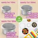 Kids Snack Containers for School, Stainless Steel, 12oz 7oz 3oz | BPA free metal lunchbox, leakproof silicone lids, kids lunch box, school snacks, dishwasher and freezer safe, 3 nesting sizes