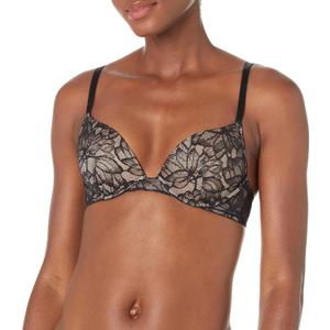 Wolford Women's Magnolia Underwire Push Up Demi Bra (34D, Black)