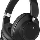 ABEAUROOSE Foldable Bluetooth Over-Ear Headphones, Wireless Headphones with Hidden Mic for Cell Phone, PC, Laptop, Suitable for Music, School, Workouts, and Gaming (Black)