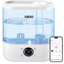 QIDO Top Fill Humidifiers for Bedroom, 5 L Cool Mist 36H Super Long Time, Quiet 28dB Essential Oil Diffuser for Baby & Plants, 3 adjustable Mist with Touch/APP/7-color Nightlight, White