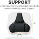 Fellowes Professional Series Back Support, Black (8037601)