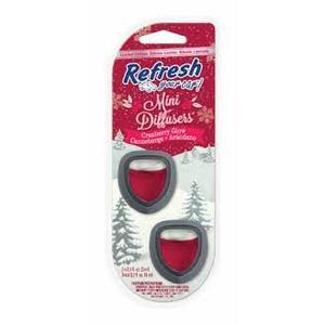 Refresh Your Car! Mini Diffuser - Car Air Fresheners, Cranberry Glow