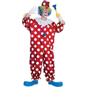 Rubies Dotted Clown Costume for Adults, Unisex One Size
