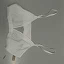 Trendy Queen Womens Halter Crop Tops Tie Backless Y2K Sexy Going Out Tank Top (White, L)