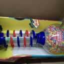 Playo Big Light and Sound Spiral Gumball Bank - 21" - Gumballs Included - Kids Twirling Style Candy Dispenser - Birthday Parties, Novelties, Party Favors and Supplies (Blue), Small