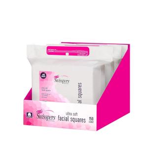 Swisspers Premium Ultra Soft Cleansing Cotton Pads  150 Count (Pack of 3)  Luxuriously Soft Pads for Gentle Skincare and Makeup Removal  100% Cotton