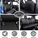 EKR Tacoma Car Seat Covers Custom Fit for Toyota Tacoma (Petrol) 2024 2025 2026 DoubleCab/CrewCab SR/SR5/TRD Sport/TRD Off-Road/Limited -Truck Seat Covers Full Set, Neoprene (Black)