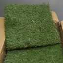 XLX TURF Artificial Grass Turf Interlocking Deck Tiles Set 18 PCS - 12"x12" Thick Synthetic Fake Grass Self-draining Mat Floor for Dog Kennel Indoor/Outdoor Use