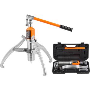 VEVOR Hydraulic Gear Puller, 15 Ton Max Capacity Wheel Bearing Pulling Separator, 2 or 3 Jaws Puller, Vertically and Horizontally, 12" Jaw Hydraulic Puller with Case for Pulling Hubs
