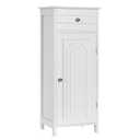 Multi-Color White P2 MDF Slab Door Stock Ready to Assemble Bathroom Kitchen Cabinet with Drawer 12 in. W x 14 in. D