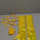 Rhomba Women's Princess Cosplay Costume Belle Dress Yellow Ball Gowns Palace Prom for Halloween Party, L