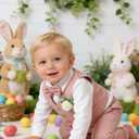 SANMIO Baby Boy Easter Outfit 0-18M Baby Boys Suit 4pcs Baby Boy Dress Clothes Infant Tuxedo Sets