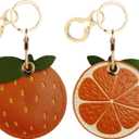 Leather Keychain Holder Case Compatible with AirTag, Cute air tag Cover with Keychain Ring, GPS Tracker Case for Keys