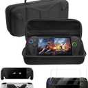 Complete Protection Kit for ROG Xbox Ally X 2025 - TPU Case with Stand, Carrying Cover & 2X Tempered Glass, Protective Skin Shell Set