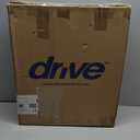 Drive Medical 2-in-1 Raised Toilet Seat with Removable Padded Arms - Elevated Bathroom Safety Support - Secure Locking Attachment - Easy Height Assistance - Durable Construction, Standard Toilets