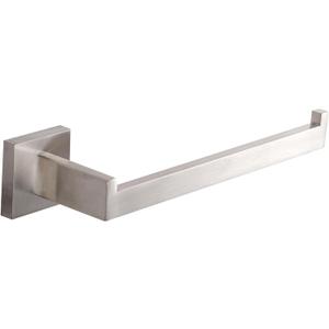 LANC Bathroom Hand Towel Holder Brushed Nickel Hand Towel Bar 10 Inche Right Side Square Towel Ring for Kitchen Bathroom Wall Mount Stainless Steel Modern Towel Racks Hanger, A8806BN