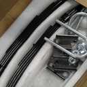 Single Trailer Leaf Spring 4 Leaf Double Eye 1750 lbs Cap for 3500 lbs Axle Suspension & U-Bolt kit, 25-1/4" Length fits for SW4B - Set 2