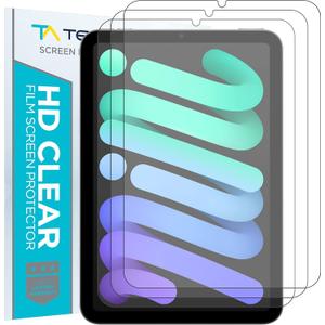 Tech Armor Matte Anti-Glare Film Screen Protector for Apple iPad Mini 7 (2024, 7th Gen)/ iPad Mini 6 (2021, 6th Gen) 8.3 Inch Apple Pencil Compatible, 3 Pack