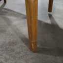 HAPPYGRILL 1 Piece Acacia Wood Patio Bistro Set, Wicker Outdoor Furniture Set with Cushioned Chairs and Tempered Glass Side Table, PE Rattan Wicker Chair with Table for Porch, Balcony, Deck 