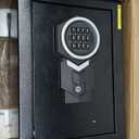 1.3 Cub Small Safes for Home, Anti-Theft Fire Security Safe Box with Digital Keypad, Spare Keys & Removable Shelf, Personal Document Safety Box Fireproof Waterproof for Money Valuables