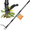 GOXAWEE Weed Puller Tool, 4-Claw Stand Up Weeder with Adjustable 46 Handle for Remove Weeds Without Bending, Pulling or Kneeling (45.5-INCH)