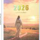 4 x 2026 calendar-wall calendar January-December Calendar Bible Theme wall calendar 11.7 x 8.2 Wall Calendar ffor Office Home Planning & Organizing