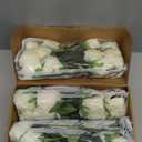 Veryhome 36Pcs Artificial Roses Realistic Fake Flowers Bulk Long Stem Silk Faux Roses Bouquet for Wedding DIY Home Decor Bridal Table Centerpieces Party Arrangements Gifts(White)