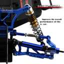 4PCS Aluminum Front Rear RC Shocks Upgrades Part for 1/10 Slash 2WD 4x4 Rustler 2WD 4X4 Stampede 2WD 4X4 Hoss 4X4 2WD Rally, Big Bore Full Metal RC Shock Absorber,5862 3760 3762,Gold