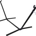 Heavy Duty Hammock Stand, 9 FT Adjustable Steel Frame, 450 lbs Capacity, Weather Resistant Portable for Indoor/Outdoor, Tool-Free Assembly