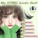 KEYYOU Fairy Lash Clusters 144Pcs D Curl Manga Lash Extension Eyelash Extension Wispy Natural Invisible Band Lash with Waterproof DIY Lash Extension at Home(Fairy-D-8-18MIX)