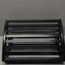 Foot Rest for Under Desk at Work - Adjustable Black Bamboo Footrest for Office and Couch