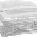 RAWNICE Clear Tarps Heavy Duty Waterproof 4.5ft x 6ft,Multipurpose Poly Tarp Cover, tarp Waterproof UV Resistant Tear&Fade Resistant, Outdoor Tarpaulin for Roof, Camping, Patio, Pool, Boat, Car