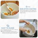 olayks. Electric Steamer for Cooking, 2L Ceramic Glaze Non-stick Pot, Dual Power Multi-functional Electric Cooker, Suitable for Steak, Pasta, Hot Pot, Ramen, Quick Heating and Overheat