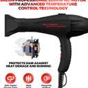 Professional 2200W Diffuser Hair Dryer for Curly and Natural Wavy Hair, Low Noise Negative Ionic Blow Dryer with Diffuser, The New Upgraded Motor & Ceramic Technology for Fast Drying by BELLFORNO