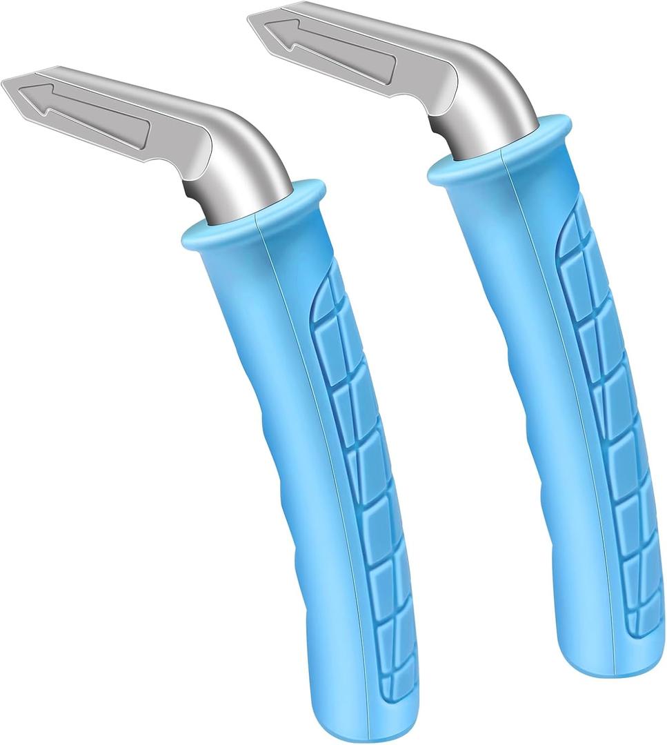 2 Pack Car Door Handle for Elderly Car Handle Assist Portable Vehicle Support Handle for Easy Sit to Stand Assistance Auto Cane for Seniors and Handicapped Supports Up to 450 Pounds (Blue)