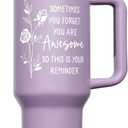 Birthday Gifts for Women Friendship, 40 OZ Tumbler Christmas Inspirational Gift for Women Unique Thank You Gifts for Mom Friend Sister Coworker Employee Nurse Teacher Awesome Gift, Insulated Cup