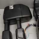 AERDM New Towing Mirror Compatible with 1999-2016 Ford Super Duty F-250 F-350 F-450 F-550 Side Mirrors Black with Power Heated glass Turn Signal and Auxiliary Lamp Pair Set