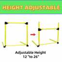 Adjustable Height Hurdles Training Equipment, 3Pcs Practice Hurdles Track and Field for Agility Training, Indoor & Outdoor Detachable Jumping Speed Hurdles for Football, Soccer, Basketball, Dogs