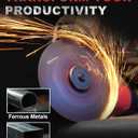 EZARC Cut Off Wheels 25 Pack, 6'' x .045'' x 7/8'' Thin Grinder Cutting Wheel, Metal & Stainless Steel Cutting Disc for Angle Grinders