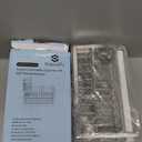 Sinnsally Kitchen Sponge Holder,2 Tier Sink Caddy Organizer with High Brush Holder,Stainless Steel Sink Box Dish Scrubber Holder,Soap Tray for Kitchen Counter Accessories & Storage Rack (Silver)