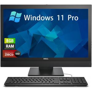 Dell OptiPlex 5250 All-in-One Desktop Computer | Windows 11 Pro | 21.5" (1920x1080) Display | Intel G4560 | 8GB RAM | 256GB SSD | Keyboard | Mouse | WiFi |NO CAM