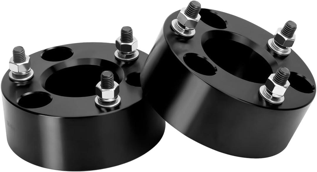 Dynofit 3in Leveling Lift Kit for 4WD Ram 1500 (2006-2026), Raise the Front of Dodge Ram1500 by 3", Set of 2 Pcs Black Lift Strut Spacers