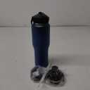 HYDROWION 32oz Stainless Steel Water Bottle(Cold for 48 Hrs, Hot for 24 Hrs), Double Wall Vacuum Insulated Water Flask with Straw Lid, Spout Lid and Flex Cap, Fit in Any Car Cup Holder, Cobalt