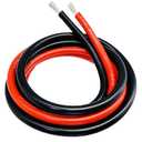 Dastard 6 Gauge Wire, Extra Flexible Silicone Insulated 6 AWG Stranded Tinned Copper Wire 10ftRed and Black Each 5ft Separated High Temperature 6AWG Battery Wire 200 600V - Inverter, Car, Auto