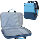 Art Portfolio Bag Backpack, A3 Art Portfolio Case 15 x 18 Inch, Artist Travel Tote Bag for Artwork and Drawing Supplies, Blue (Empty Bag, Patent Design)