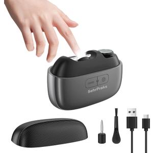 Electric Nail Clipper 3-in-1 with LED Light, Nail Trimming, Filing & Polishing, Magnetic Cover, Wide Opening for Thick Nails, Type-C Charge, Safe for Kids, Adults & Seniors, Black