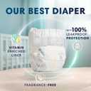 Pampers Pure Baby Diapers, Size 4 (22-37 lbs), 150, Up to 100% Leakproof, Premium Hypoallergenic Soft Diapers