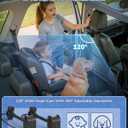 Baby Car Camera for 2 Kids | 6.86" 1080P IPS Dual-Camera Split Screen Monitor - 360 Rotation IR Night Vision - USB Powered Headrest Mount Baby Car Cam
